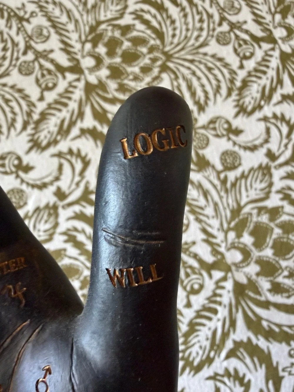 Ashland Black and Gold Palmistry Hand Accent - Picture 9 of 9